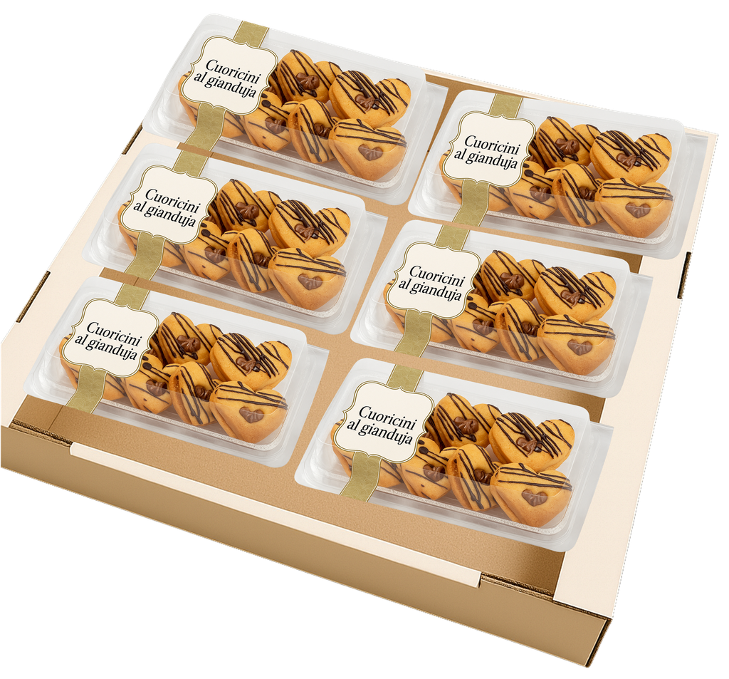 502 - Cuoricini al Gianduja Artigianali 180g