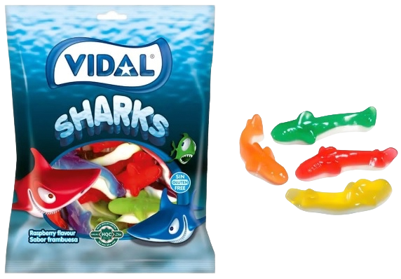 [1010479] 1010479-Squali Assortiti-(90g/Bustina)(14Bustine/Box)