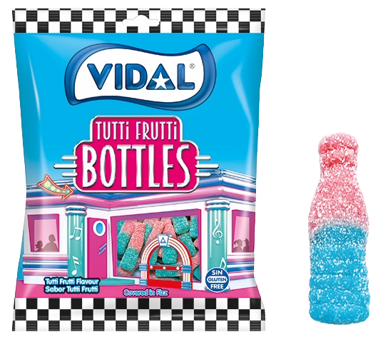 [1004409] 1004409-Bottiglie Tutti Frutti-(90g/Bustina)(14Bustine/Box)