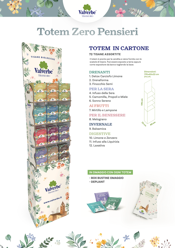 [TIS-T0001] Totem 72 Tisane Bio Zero Pensieri