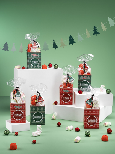 [MDX9] NATALE BUSTA JACQUARD CON CALAMITA 8pz