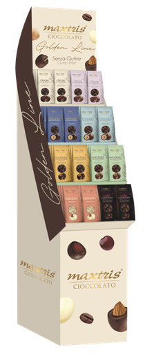 [ESPSACPRA96] ESPSACPRA96 - ESPOSITORE GOLDEN LINE PRALINE 150g x 96pz